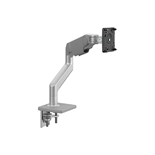 M10 Clamp Mount with Gray Trim, Angled/Dynamic Links, Standard Tilt with black VESA cover