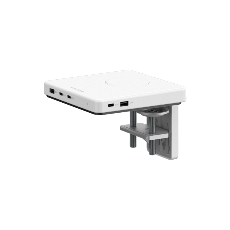 M/Connect 3, USB Data Hub, Clamp Mount, White