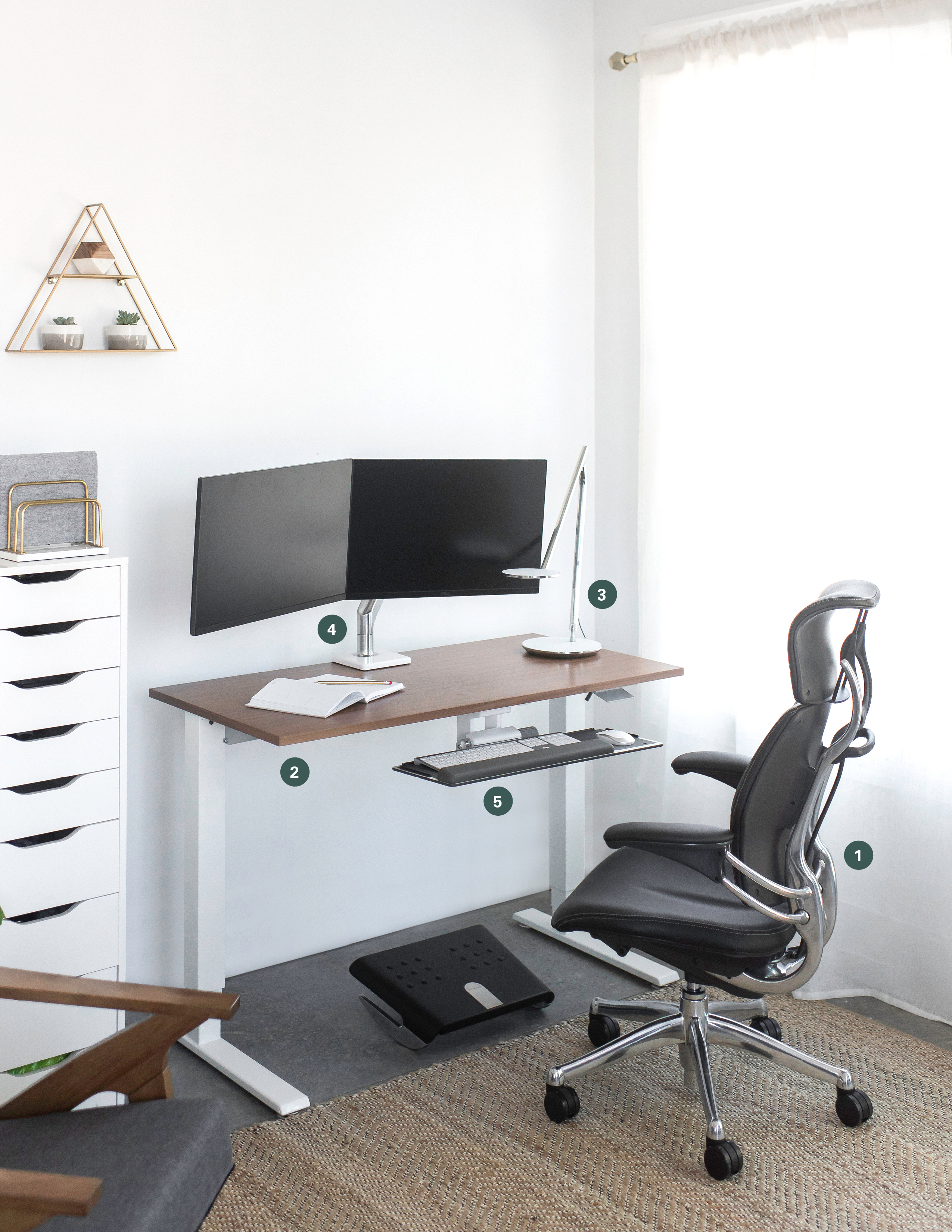 Humanscale Work from Home Set up