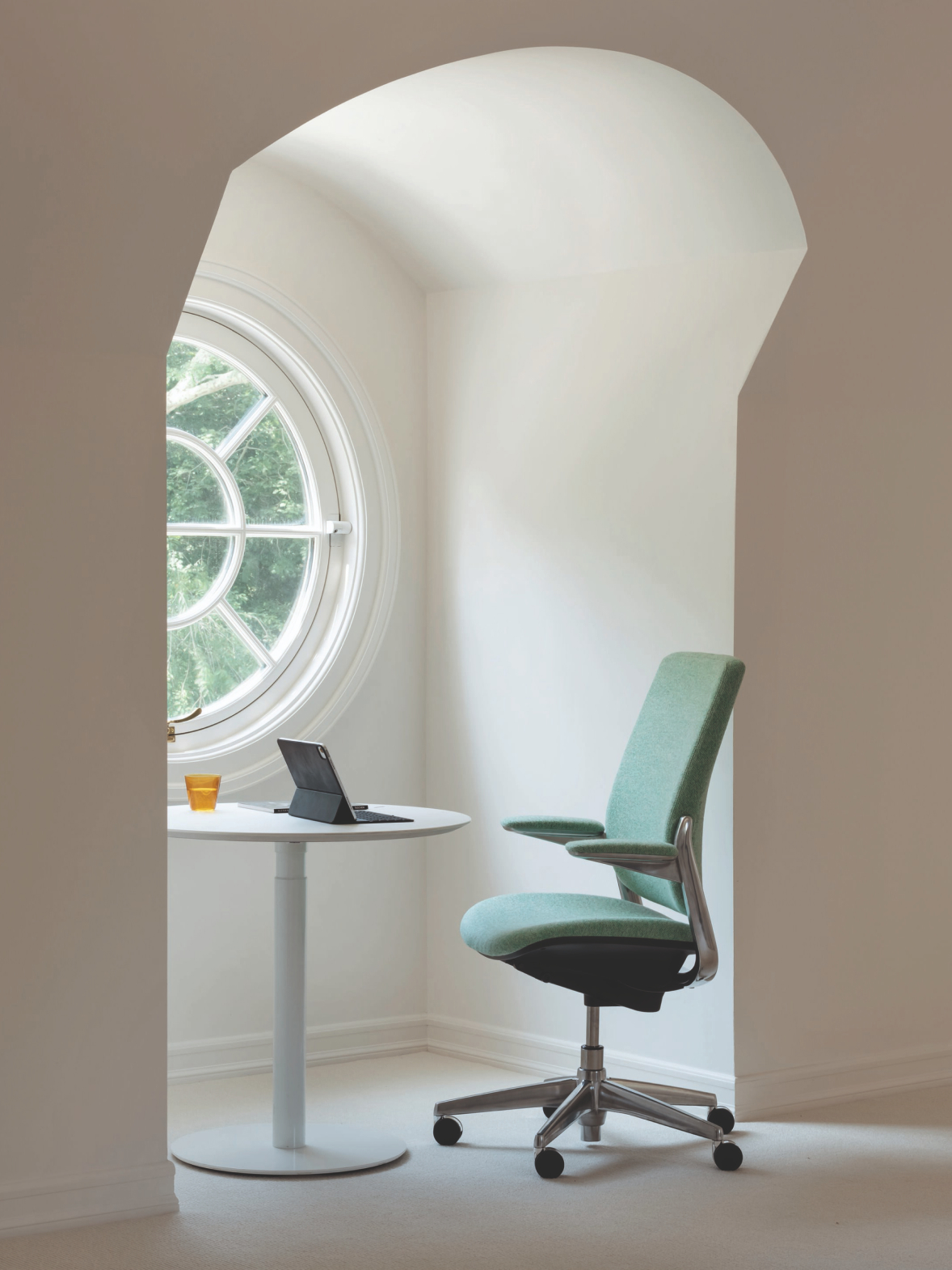 Path chair in Kvadrat textile in a home setting